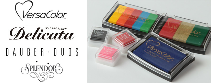 VersaColor Pigment Ink Pads 3 or 5 colors NEW Tsukineko Multi-Color 